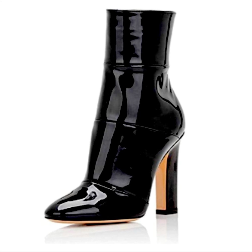 Shiny ankle boots